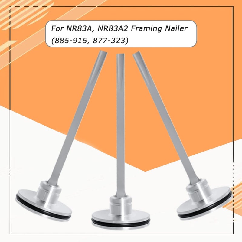 Piwerod 877-323 Piston Driver Compatible with Hitachi Framing Nailer, NR83 NR83A NR83A2 NR83A2(S) Framing Nailer Hitachi Nail Gun Parts Replace for 877323, 885-915, 878-303, 878-649, 877-376, 6PCS - Image 3